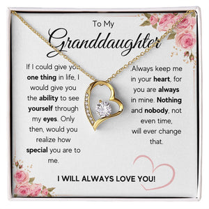 Gifts for adult granddaughter from grandmother and grandpa graduation birthday present Interlocking Necklace with Message Card and Gift Box - ON CLOUD NINE GIFTS