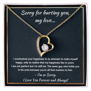 im sorry gifts for her gift card for women apology gifts for her please forgive me jewerly im sorry card apology card i love you necklace - ON CLOUD NINE GIFTS