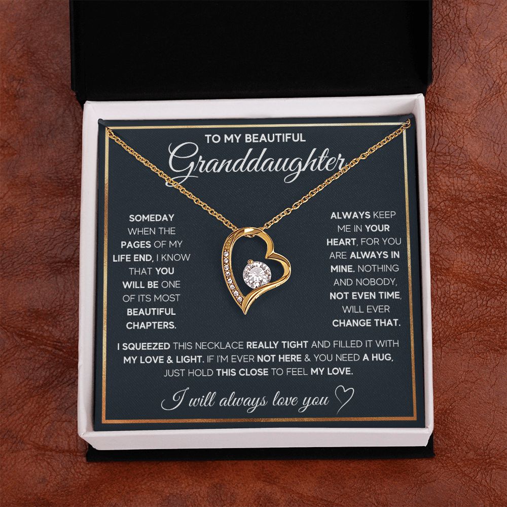to my beautiful granddaughter necklace gifts for granddaughter birthday card for granddaughter jewelry for granddaughter - ON CLOUD NINE GIFTS