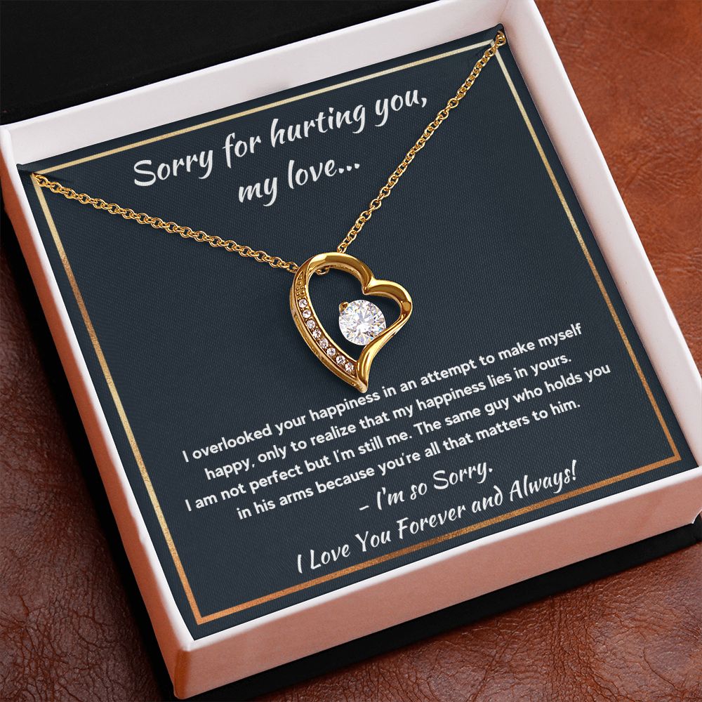 im sorry gifts for her gift card for women apology gifts for her please forgive me jewerly im sorry card apology card i love you necklace - ON CLOUD NINE GIFTS