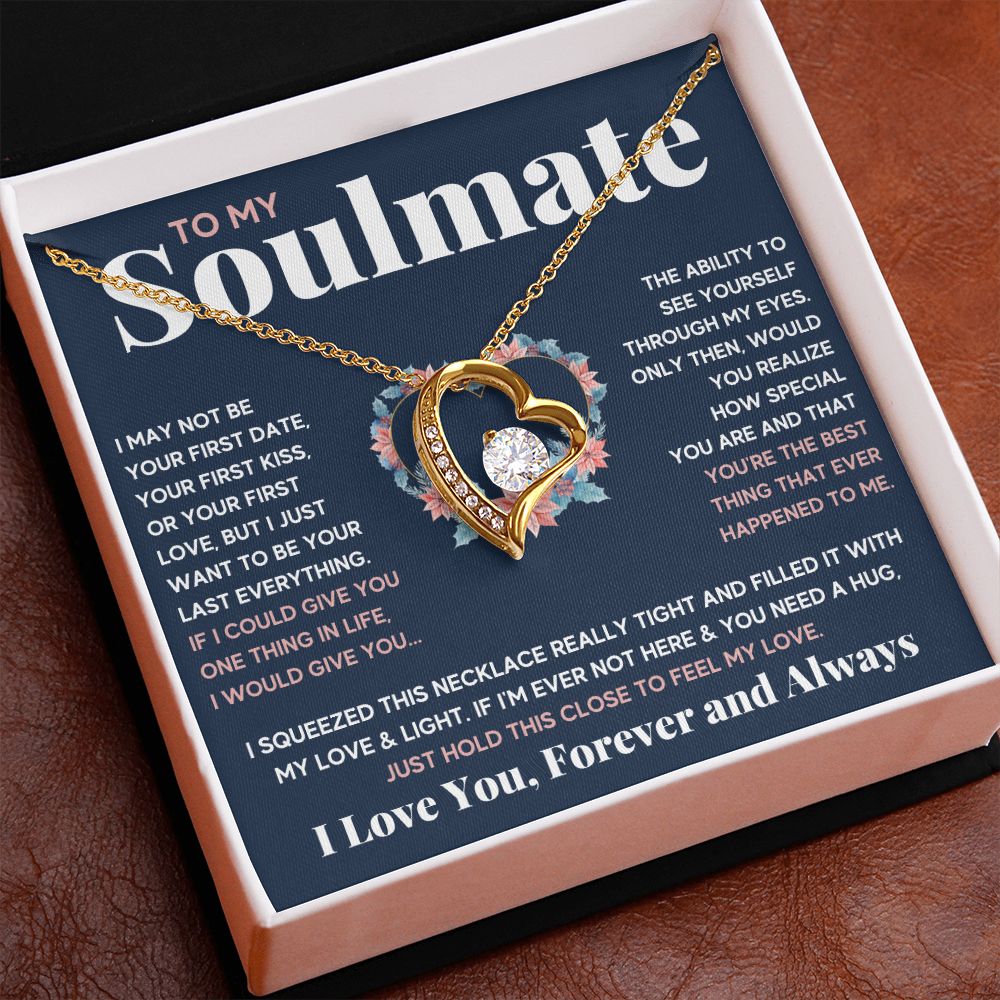 couples necklace to my wife birthday love gifts gift for girlfriend to my soulmate necklace for women gift ideas womens jewelry - ON CLOUD NINE GIFTS