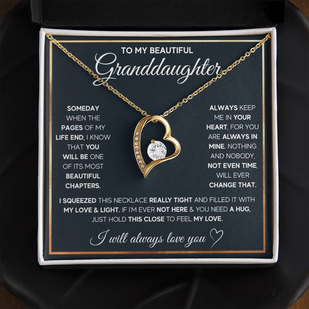 to my beautiful granddaughter necklace gifts for granddaughter birthday card for granddaughter jewelry for granddaughter - ON CLOUD NINE GIFTS