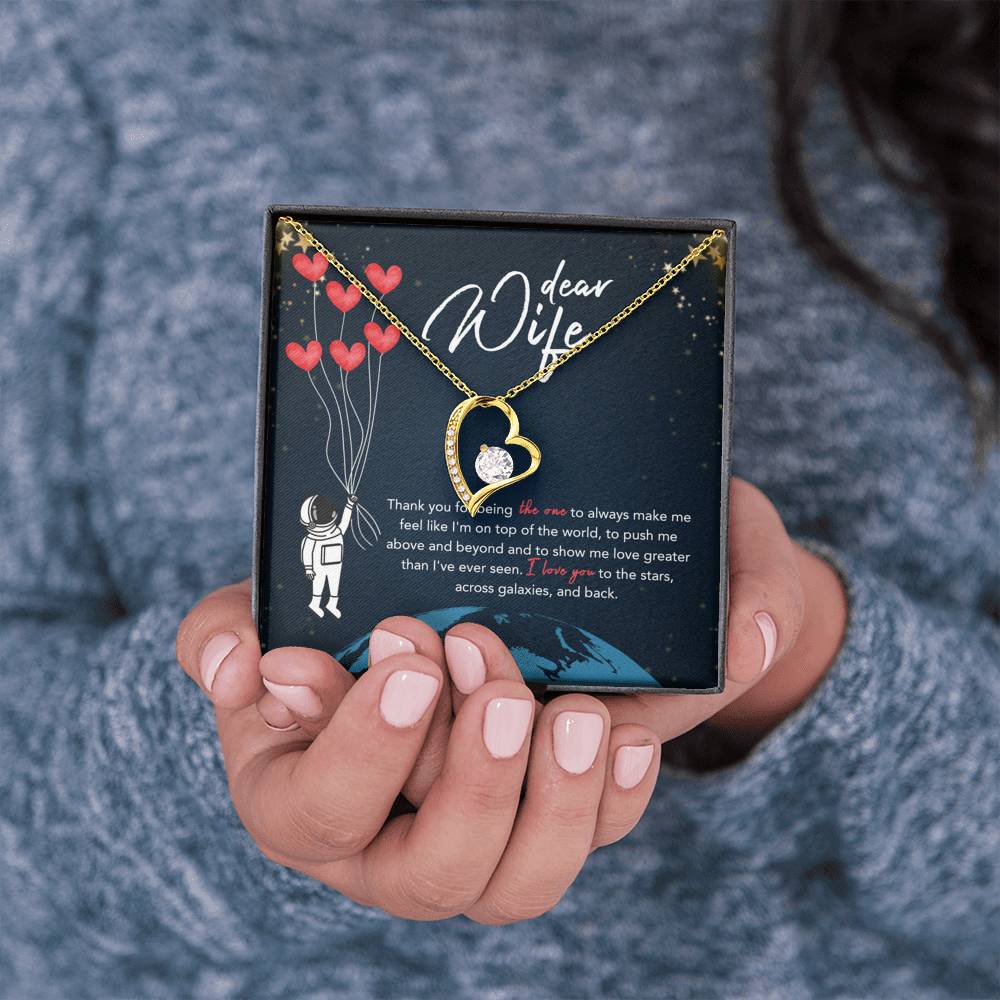 DEAR WIFE "STARS" FOREVER LOVE NECKLACE GIFT SET - ON CLOUD NINE GIFTS