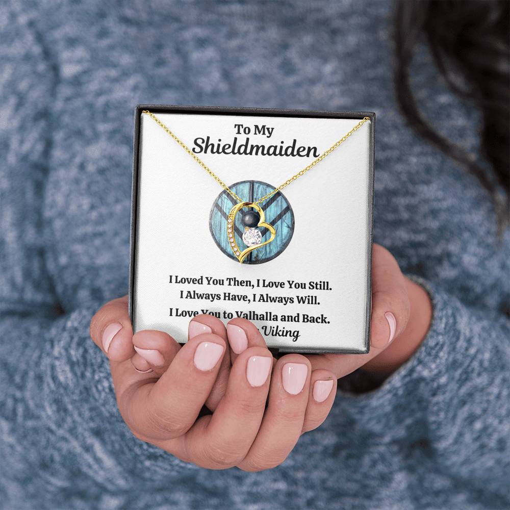 TO MY SHIELDMAIDEN "ALWAYS WILL - BLUE" FOREVER LOVE NECKLACE GIFT SET - ON CLOUD NINE GIFTS