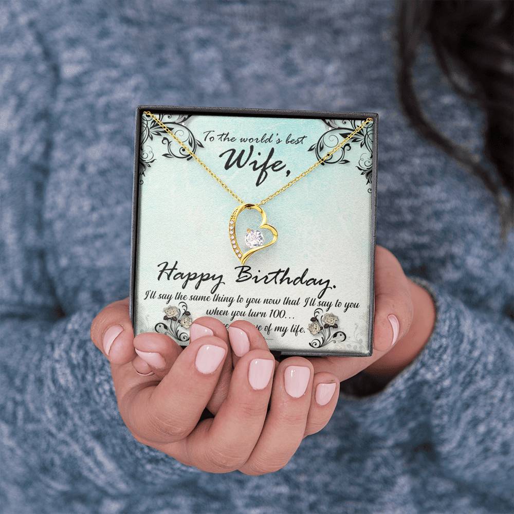 TO MY WIFE "HUNDRED" FOREVER LOVE NECKLACE GIFT SET - ON CLOUD NINE GIFTS