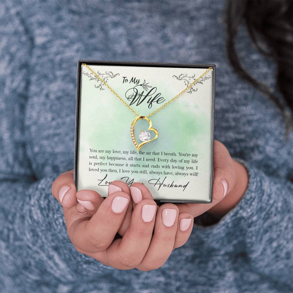 TO MY WIFE "ALL THAT I NEED" FOREVER LOVE NECKLACE GIFT SET - ON CLOUD NINE GIFTS
