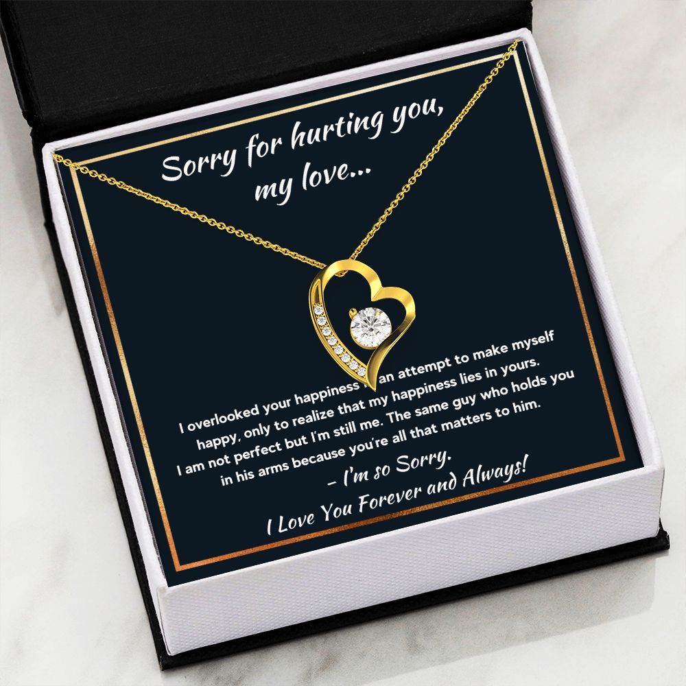 im sorry gifts for her gift card for women apology gifts for her please forgive me jewerly im sorry card apology card i love you necklace - ON CLOUD NINE GIFTS