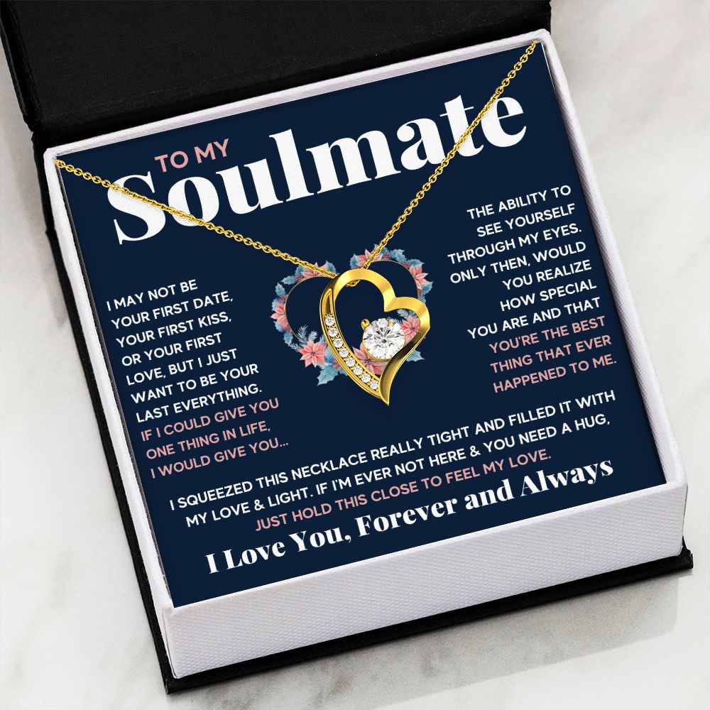 couples necklace to my wife birthday love gifts gift for girlfriend to my soulmate necklace for women gift ideas womens jewelry - ON CLOUD NINE GIFTS