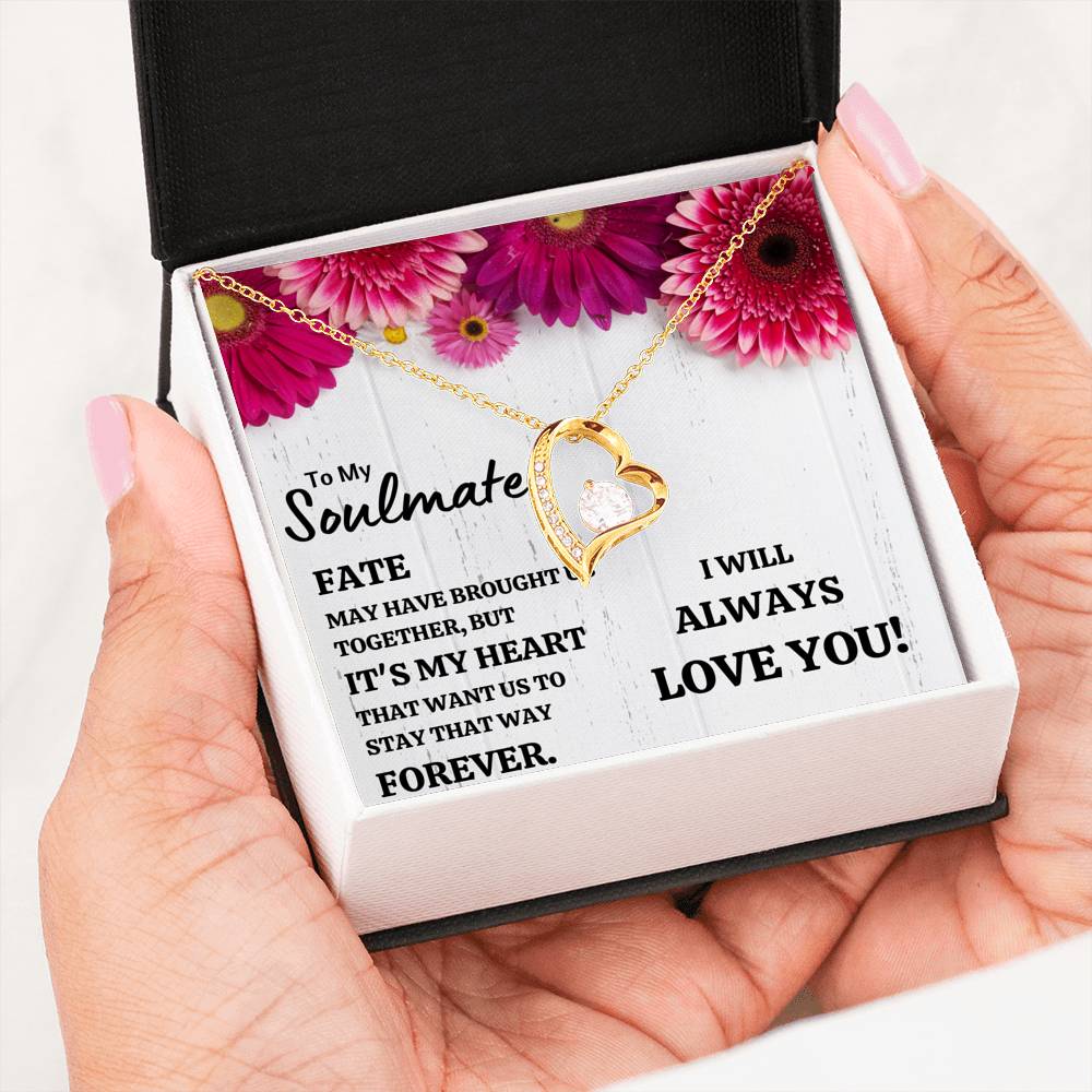 TO MY SOULMATE "IT'S MY HEART" FOREVER LOVE NECKLACE GIFT SET - ON CLOUD NINE GIFTS