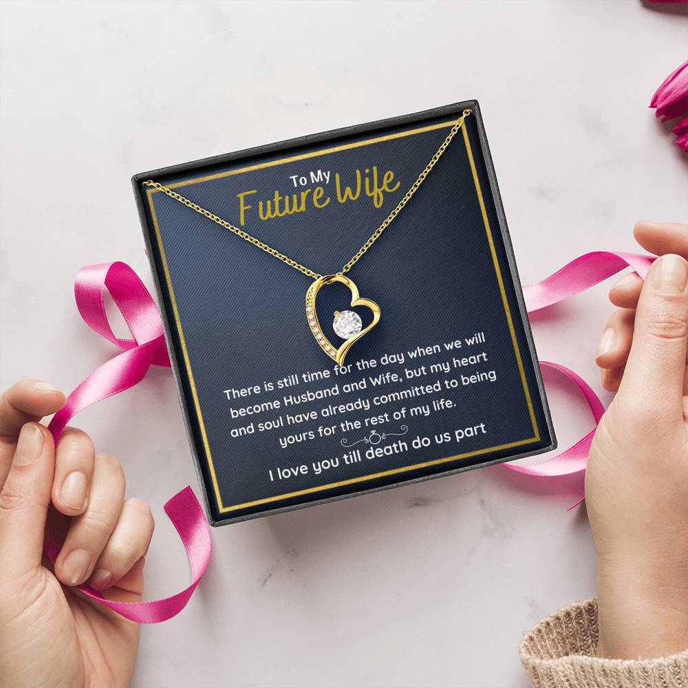 TO MY FUTURE WIFE "COMMITTED" FOREVER LOVE NECKLACE GIFT SET - ON CLOUD NINE GIFTS