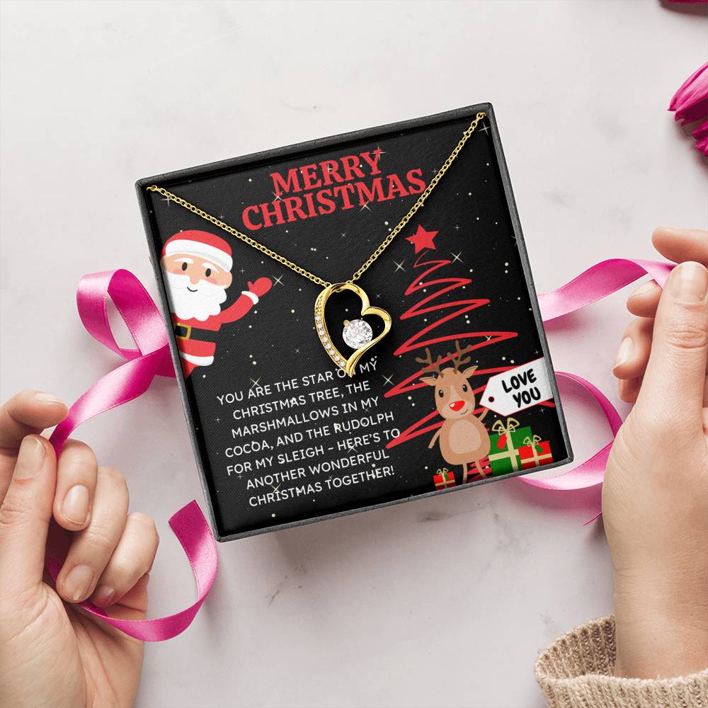 MERRY CHRISTMAS "SANTA CLAUS" FOREVER LOVE NECKLACE GIFT SET - ON CLOUD NINE GIFTS