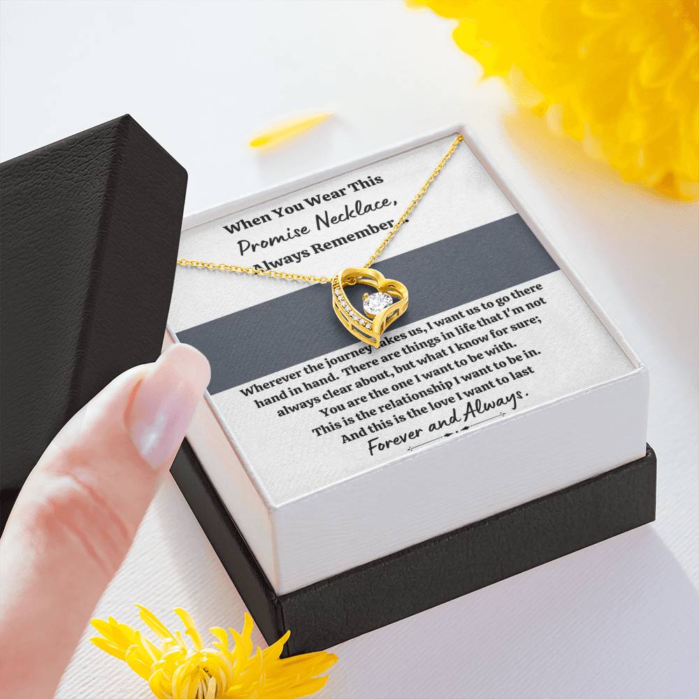 TO MY LOVE "PROMISE NECKLACE - GREY" FOREVER LOVE NECKLACE GIFT SET - ON CLOUD NINE GIFTS