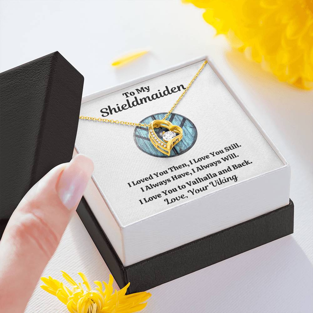 TO MY SHIELDMAIDEN "ALWAYS WILL - BLUE" FOREVER LOVE NECKLACE GIFT SET - ON CLOUD NINE GIFTS