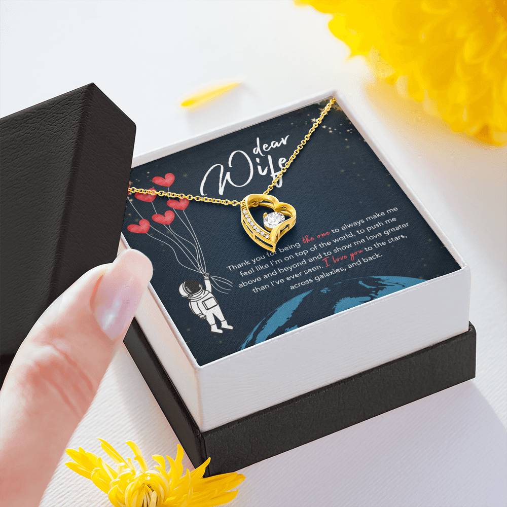 DEAR WIFE "STARS" FOREVER LOVE NECKLACE GIFT SET - ON CLOUD NINE GIFTS