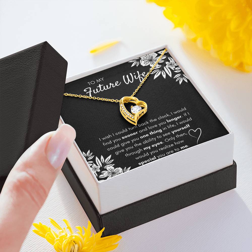 TO MY FUTURE WIFE "FIND YOU SOONER" FOREVER LOVE NECKLACE GIFT SET - ON CLOUD NINE GIFTS