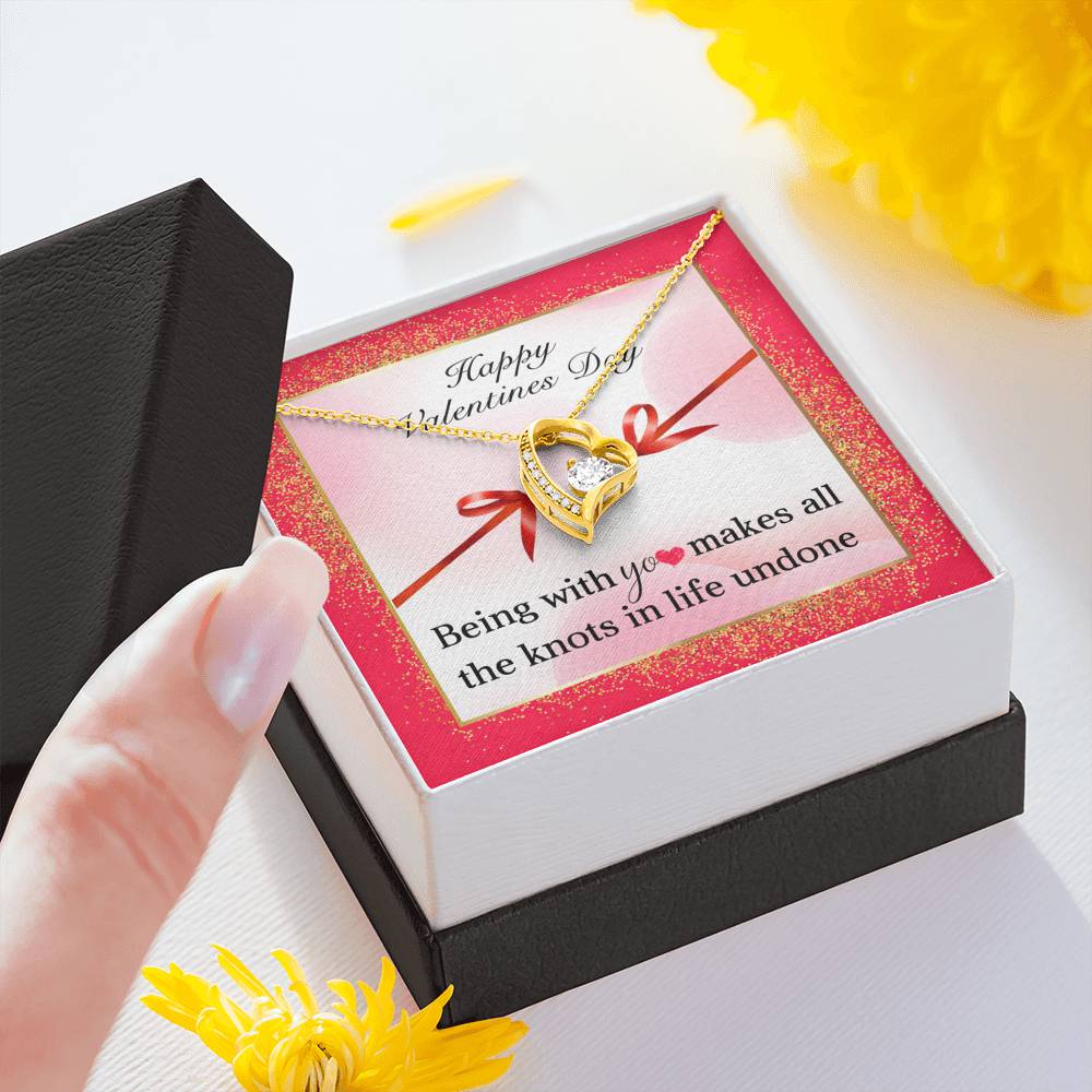 TO MY LOVE "KNOTS" FOREVER LOVE NECKLACE VALENTINES DAY GIFT SET - ON CLOUD NINE GIFTS
