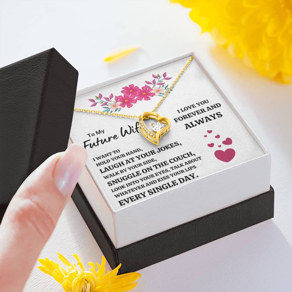 TO MY FUTURE WIFE "EVERY SINGLE DAY" FOREVER LOVE NECKLACE GIFT SET - ON CLOUD NINE GIFTS