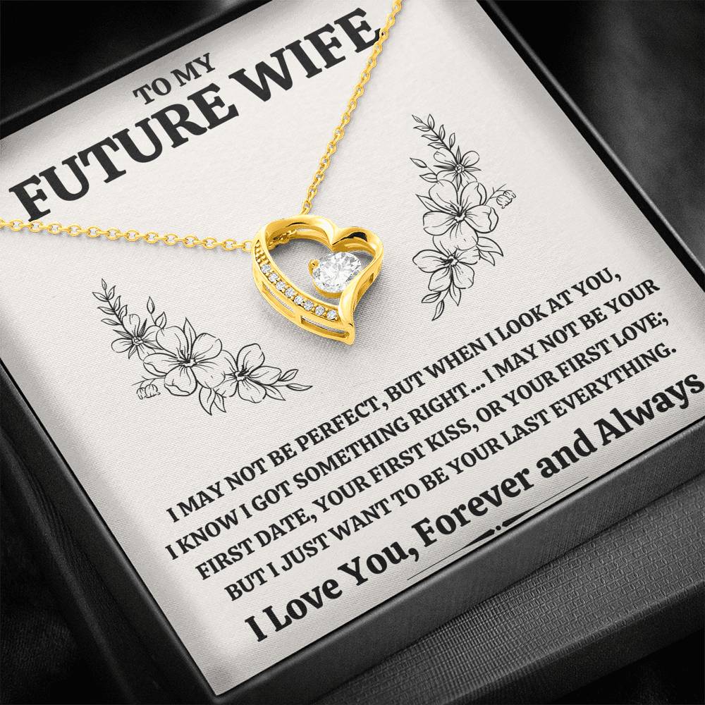 TO MY FUTURE WIFE "SOMETHING RIGHT" FOREVER LOVE NECKLACE GIFT SET - ON CLOUD NINE GIFTS