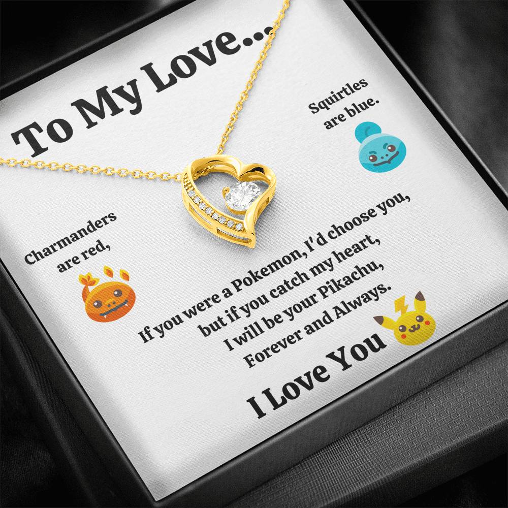 TO MY LOVE "CATCH MY HEART" FOREVER LOVE NECKLACE GIFT SET - ON CLOUD NINE GIFTS