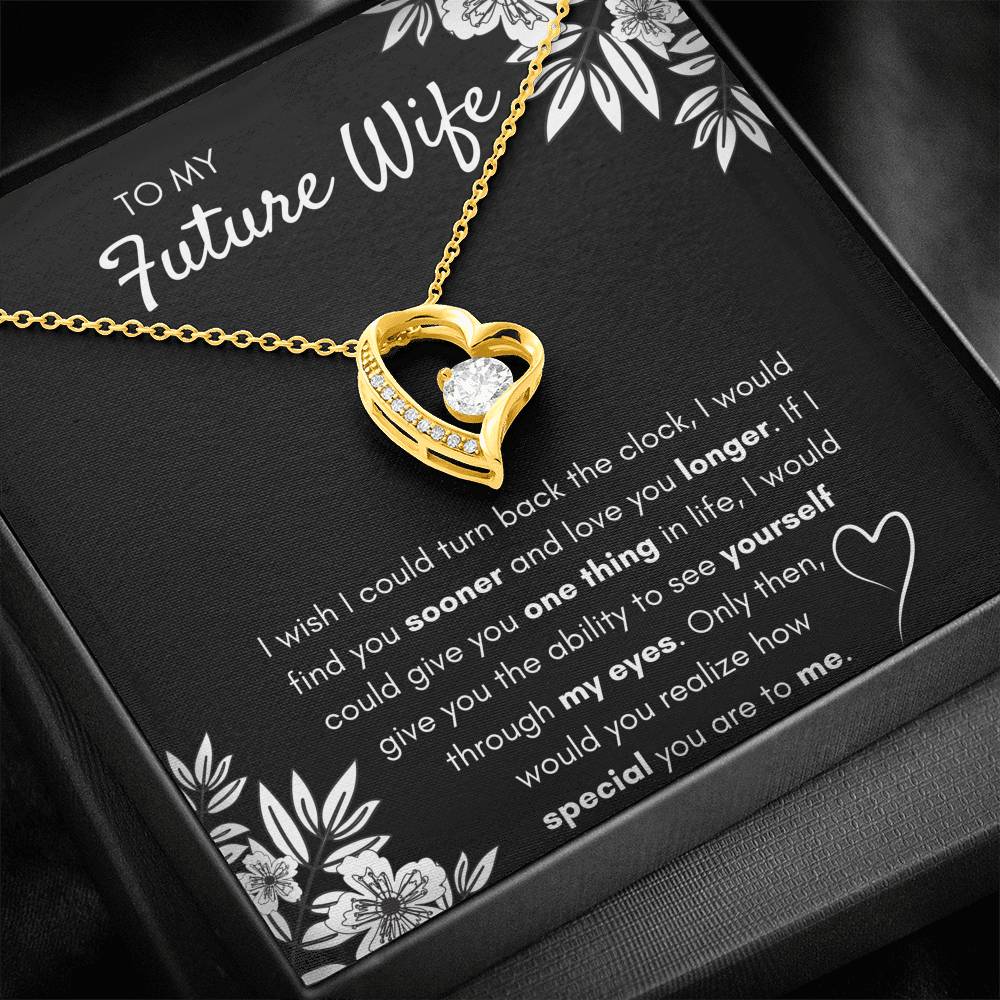 TO MY FUTURE WIFE "FIND YOU SOONER" FOREVER LOVE NECKLACE GIFT SET - ON CLOUD NINE GIFTS