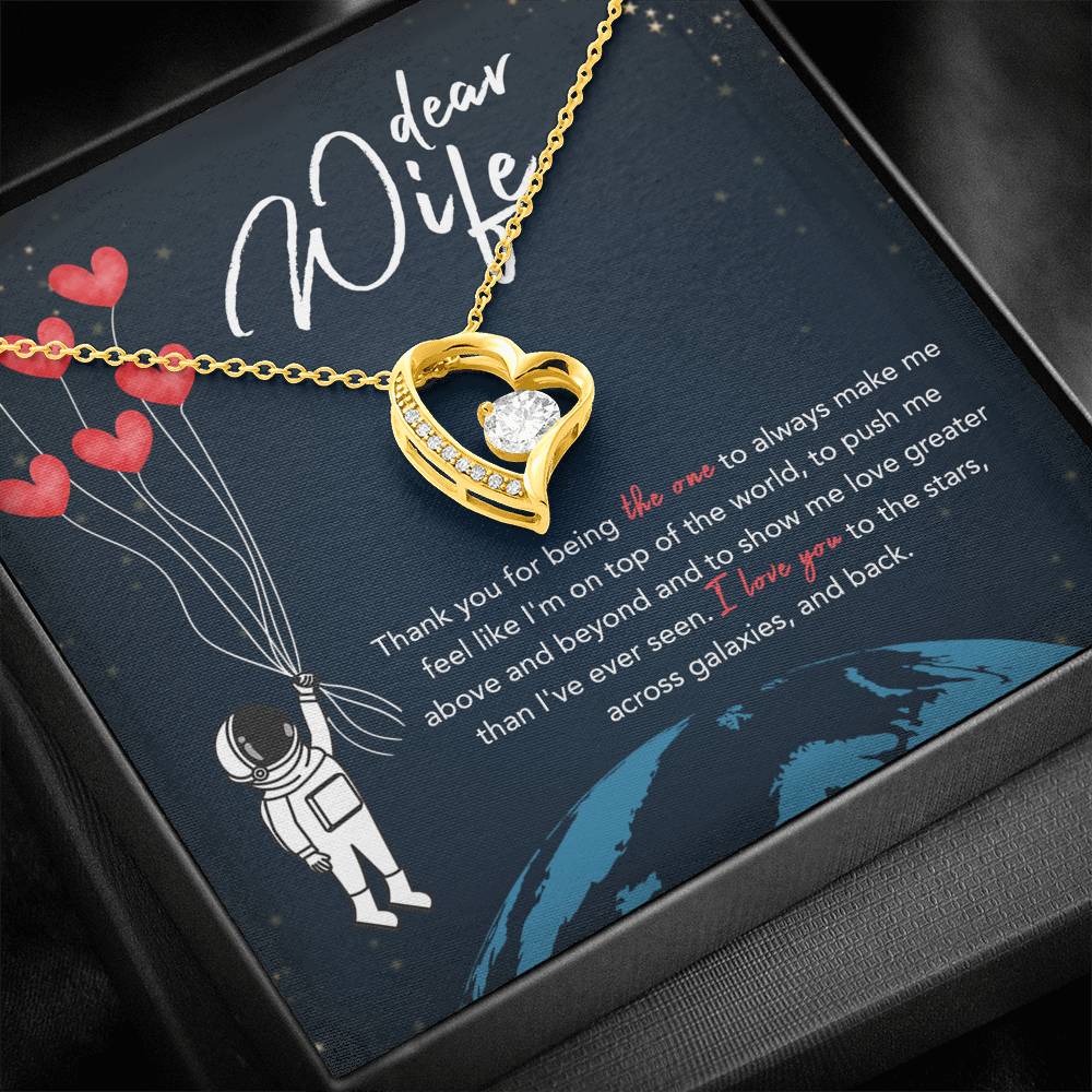 DEAR WIFE "STARS" FOREVER LOVE NECKLACE GIFT SET - ON CLOUD NINE GIFTS