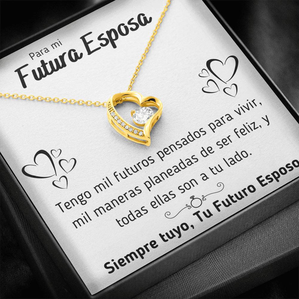 PARA MI FUTURA ESPOSA "MIL MANERAS" FOREVER LOVE NECKLACE GIFT SET - ON CLOUD NINE GIFTS