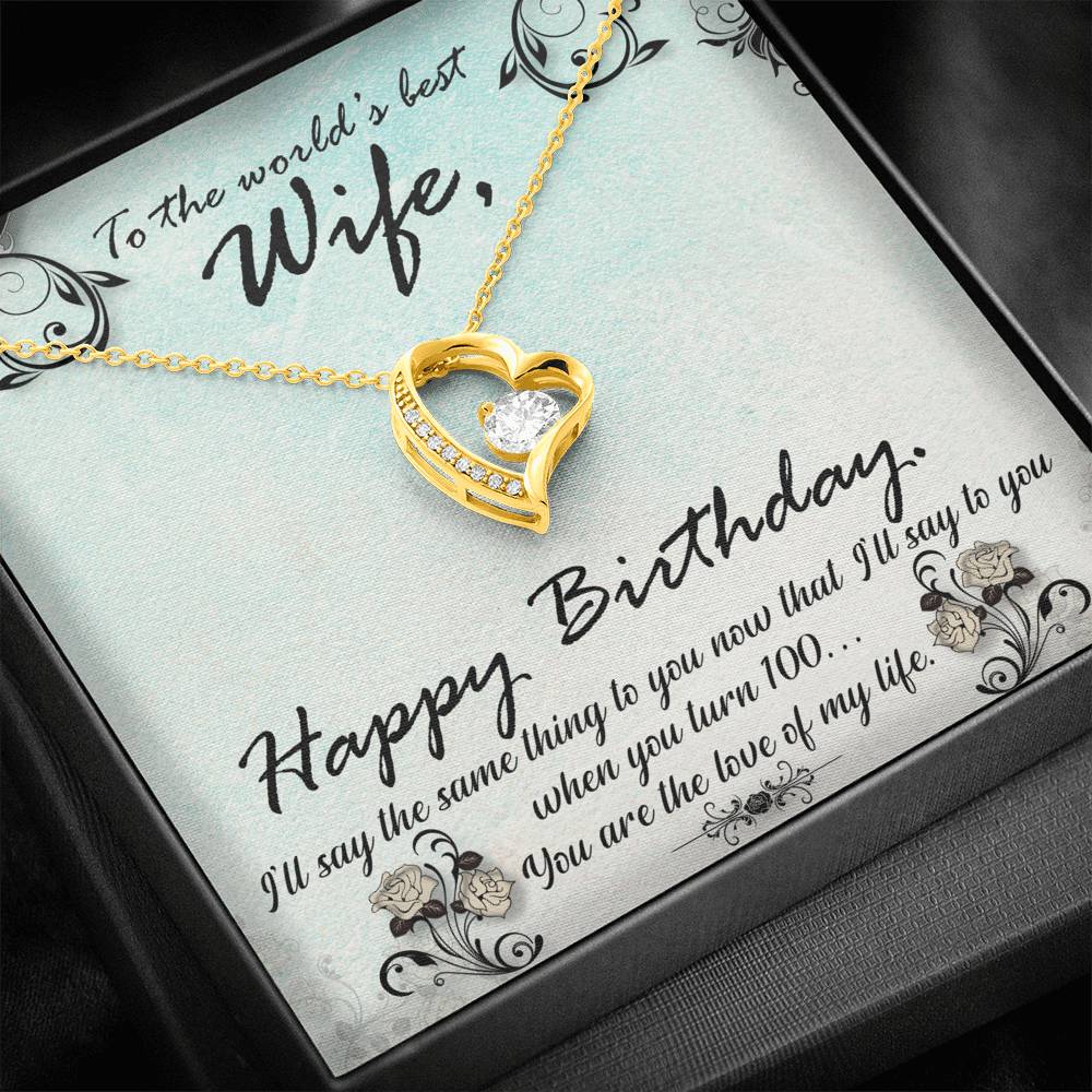 TO MY WIFE "HUNDRED" FOREVER LOVE NECKLACE GIFT SET - ON CLOUD NINE GIFTS