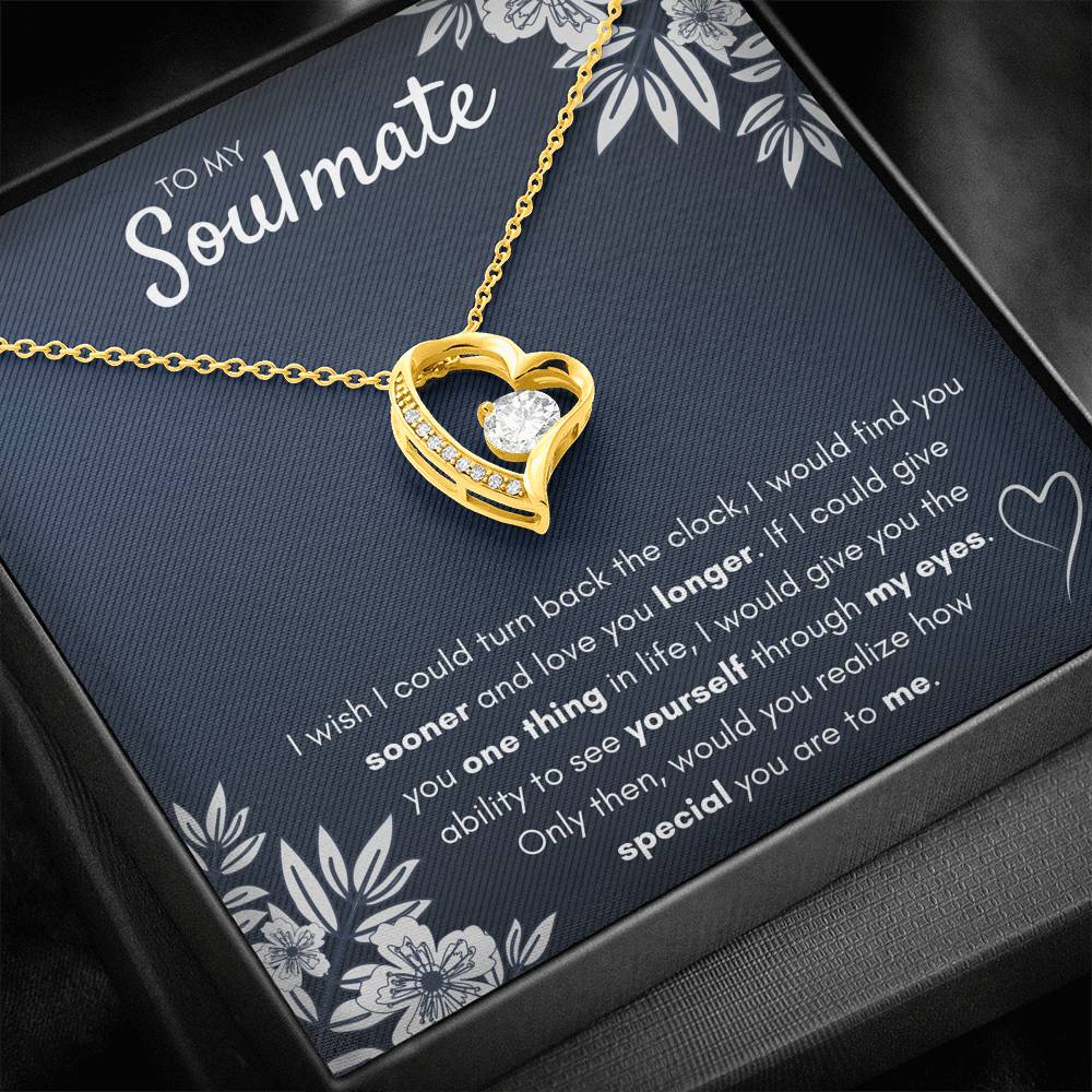 TO MY SOULMATE "FIND YOU SOONER" FOREVER LOVE NECKLACE GIFT SET - ON CLOUD NINE GIFTS