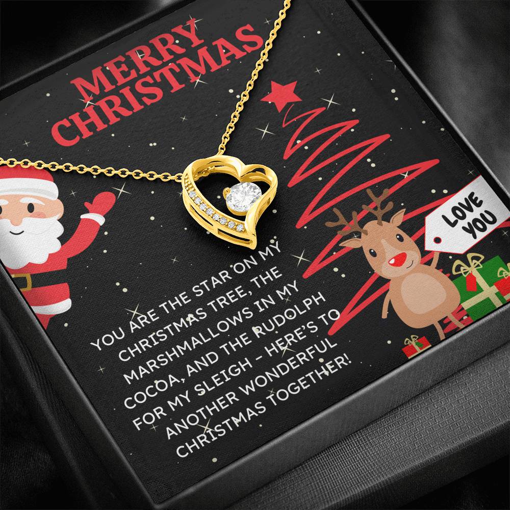 MERRY CHRISTMAS "SANTA CLAUS" FOREVER LOVE NECKLACE GIFT SET - ON CLOUD NINE GIFTS