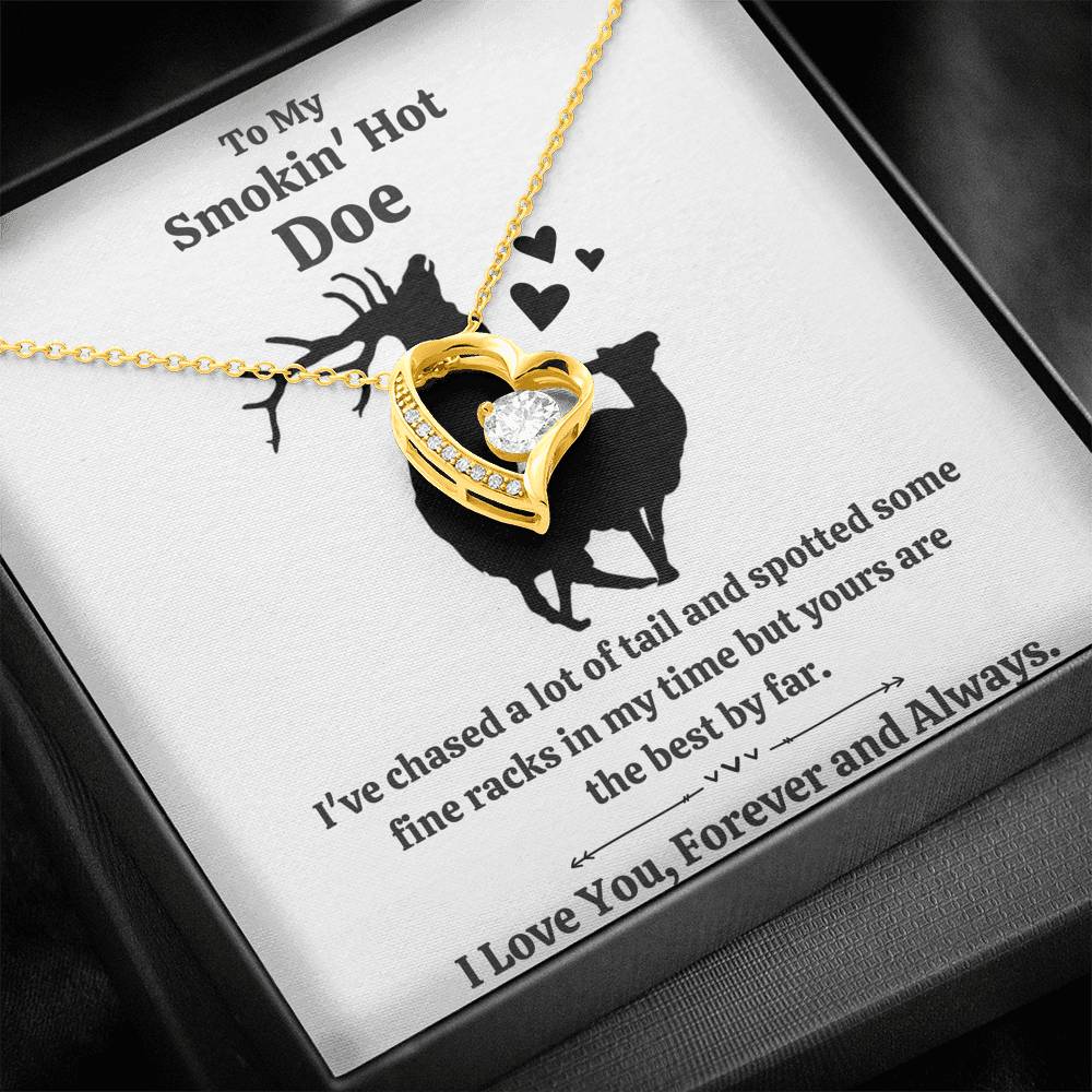 TO MY SMOKIN HOT DOE "TAIL" FOREVER LOVE NECKLACE GIFT SET - ON CLOUD NINE GIFTS