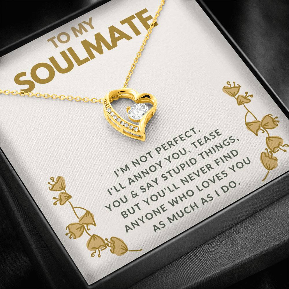 TO MY SOULMATE "TEASE YOU" FOREVER LOVE NECKLACE GIFT SET - ON CLOUD NINE GIFTS