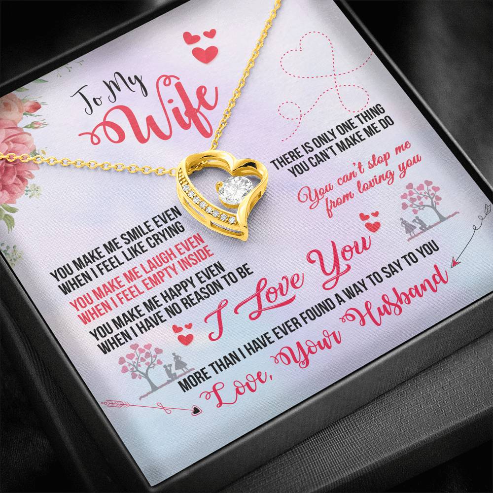 TO MY WIFE "EVEN WHEN" FOREVER LOVE NECKLACE GIFT SET - ON CLOUD NINE GIFTS