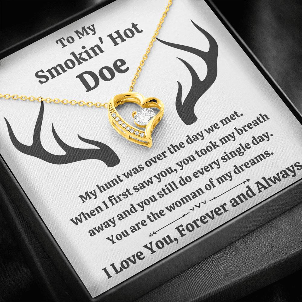 TO MY SMOKIN HOT DOE "DREAMS" FOREVER LOVE NECKLACE GIFT SET - ON CLOUD NINE GIFTS