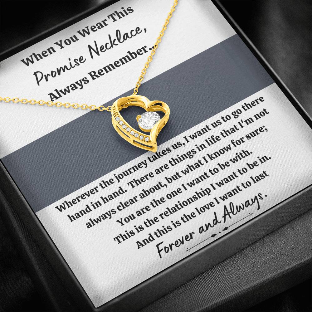 TO MY LOVE "PROMISE NECKLACE - GREY" FOREVER LOVE NECKLACE GIFT SET - ON CLOUD NINE GIFTS