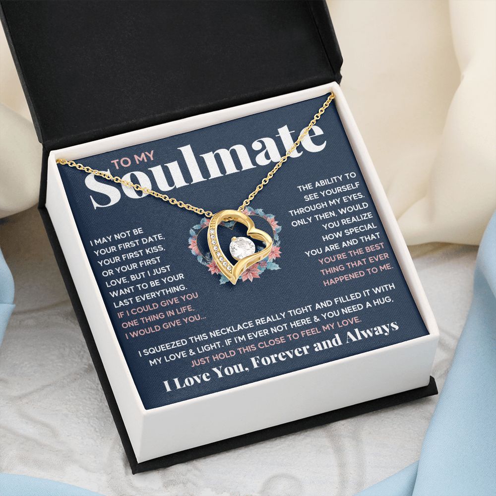 couples necklace to my wife birthday love gifts gift for girlfriend to my soulmate necklace for women gift ideas womens jewelry - ON CLOUD NINE GIFTS