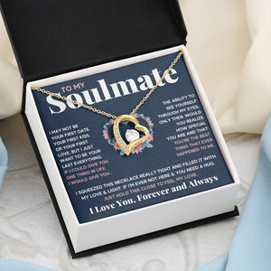 couples necklace to my wife birthday love gifts gift for girlfriend to my soulmate necklace for women gift ideas womens jewelry - ON CLOUD NINE GIFTS