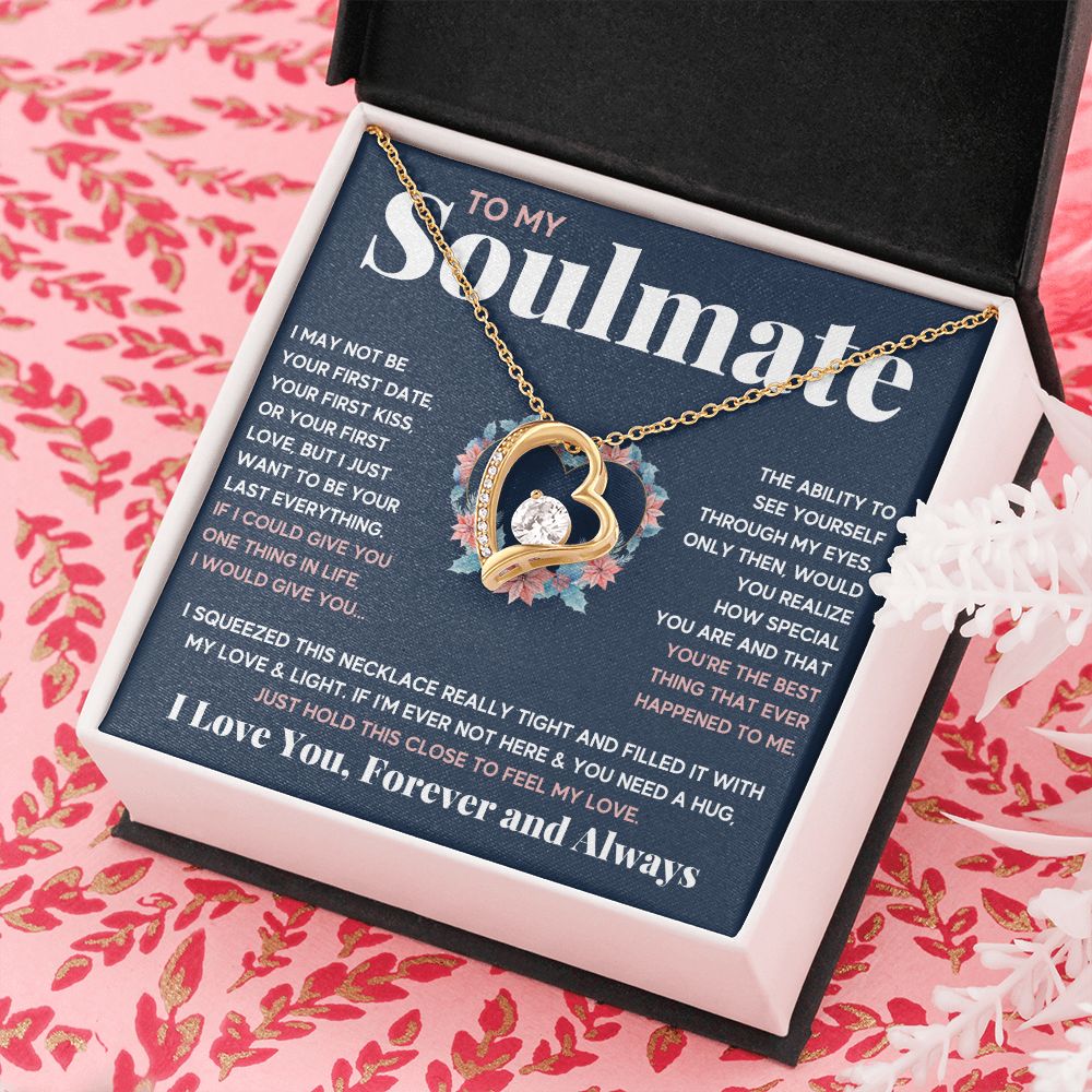 couples necklace to my wife birthday love gifts gift for girlfriend to my soulmate necklace for women gift ideas womens jewelry - ON CLOUD NINE GIFTS