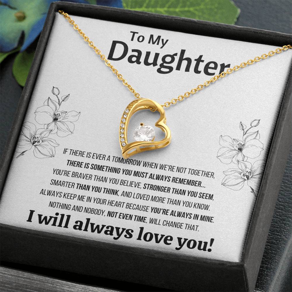 TO MY DAUGHTER "NOT EVEN TIME" FOREVER LOVE NECKLACE GIFT SET - ON CLOUD NINE GIFTS