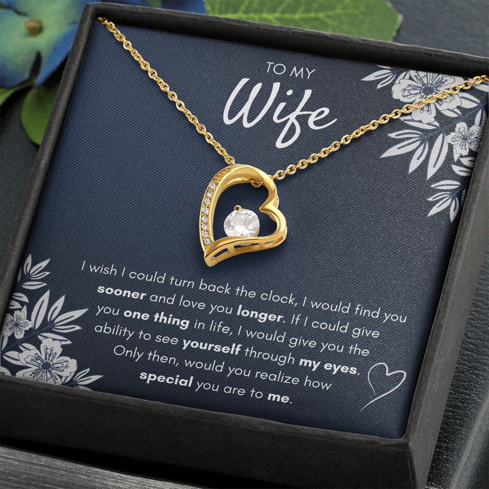 Gift For My Best Wife Ever, Gifts For Wife Birthday Gifts From Husband Necklace Valentines Day Find You Sooner Jewelry Box Pendant Personalized Custom Made Romantic - ON CLOUD NINE GIFTS