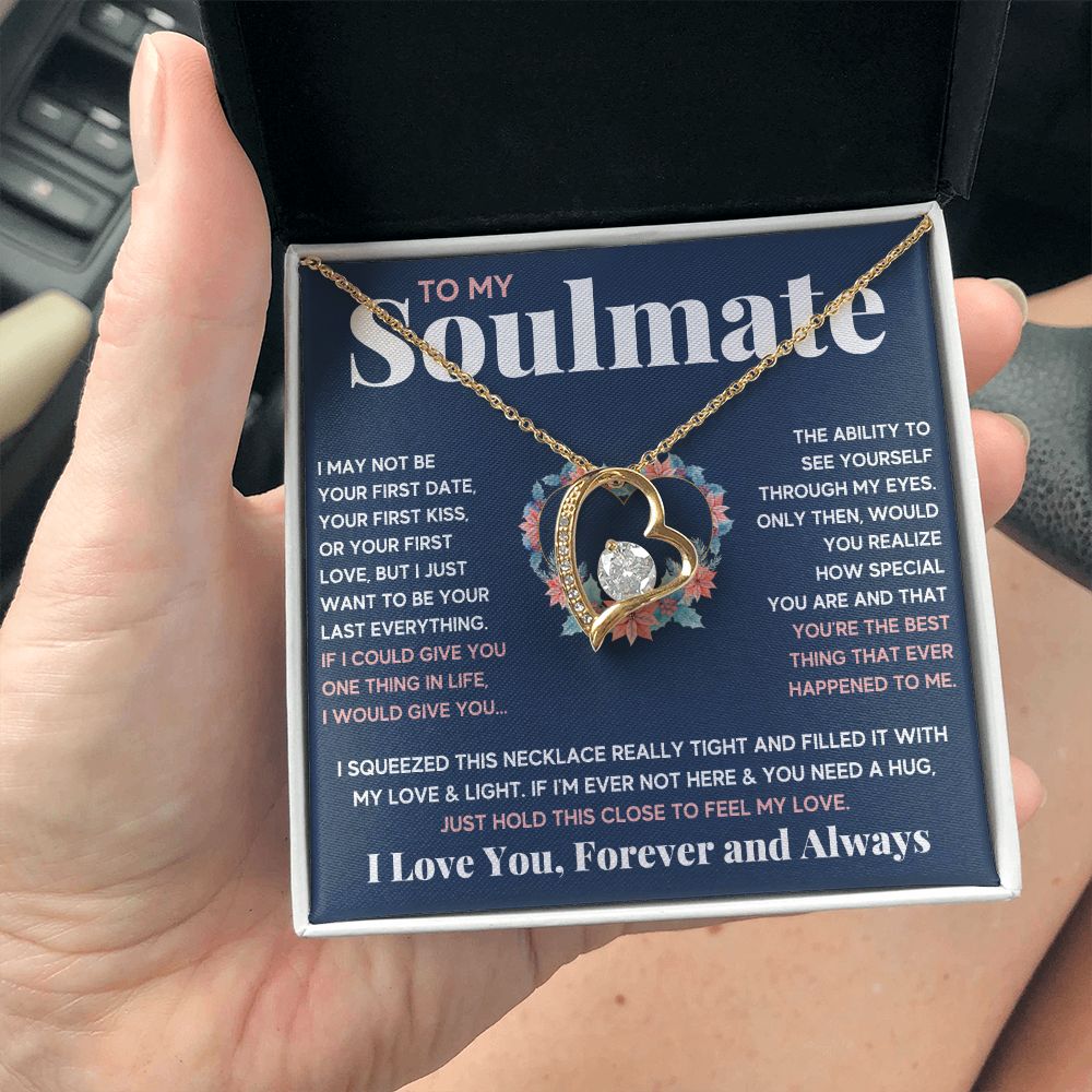 couples necklace to my wife birthday love gifts gift for girlfriend to my soulmate necklace for women gift ideas womens jewelry - ON CLOUD NINE GIFTS