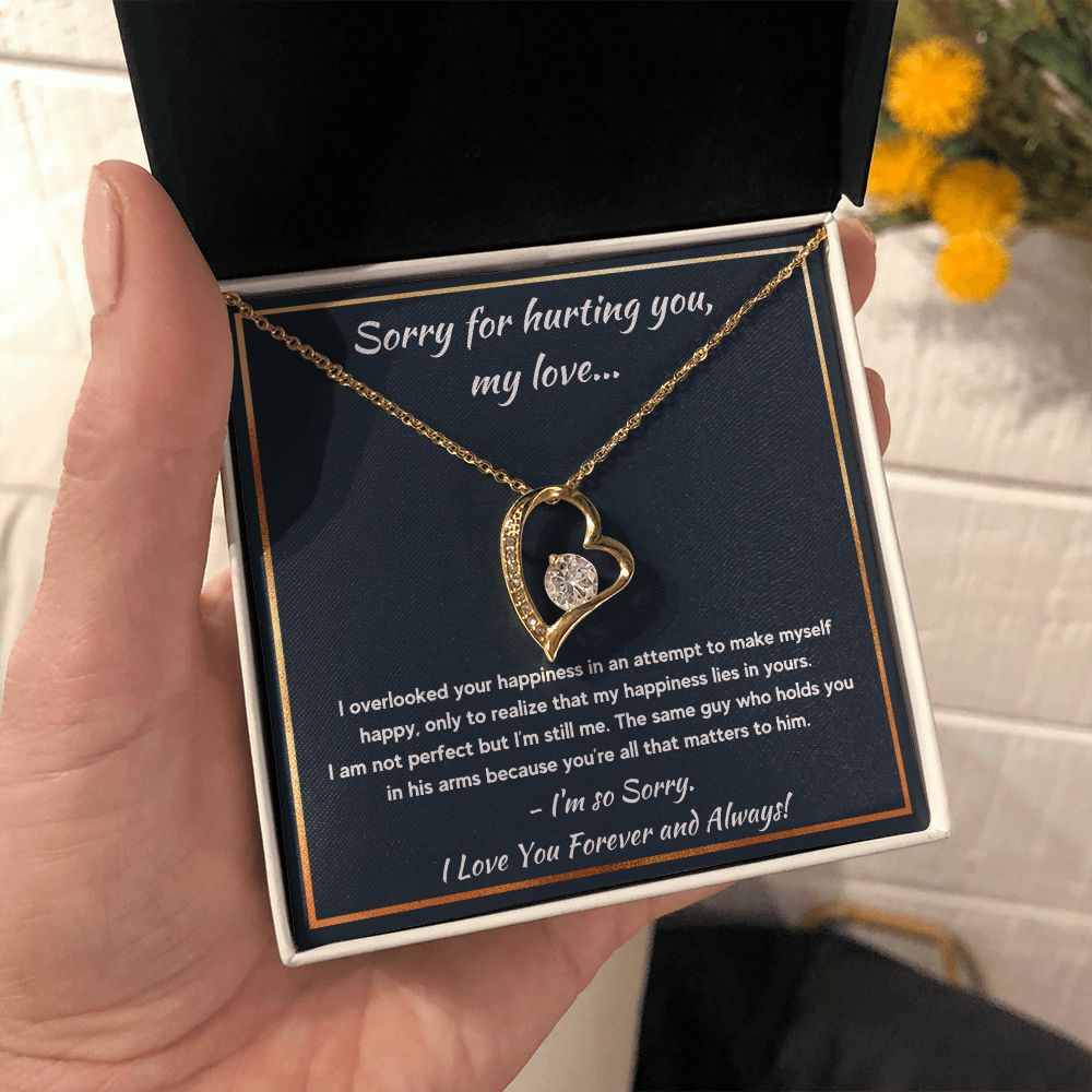 im sorry gifts for her gift card for women apology gifts for her please forgive me jewerly im sorry card apology card i love you necklace - ON CLOUD NINE GIFTS