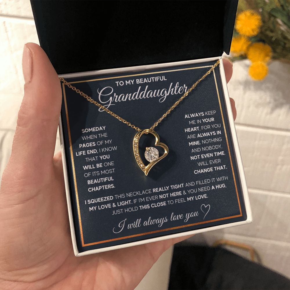 to my beautiful granddaughter necklace gifts for granddaughter birthday card for granddaughter jewelry for granddaughter - ON CLOUD NINE GIFTS