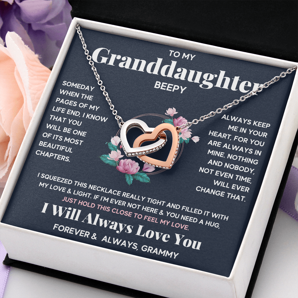 PERSONALIZED - BEEPY - GRANDDAUGHTER NECKLACE - ON CLOUD NINE GIFTS