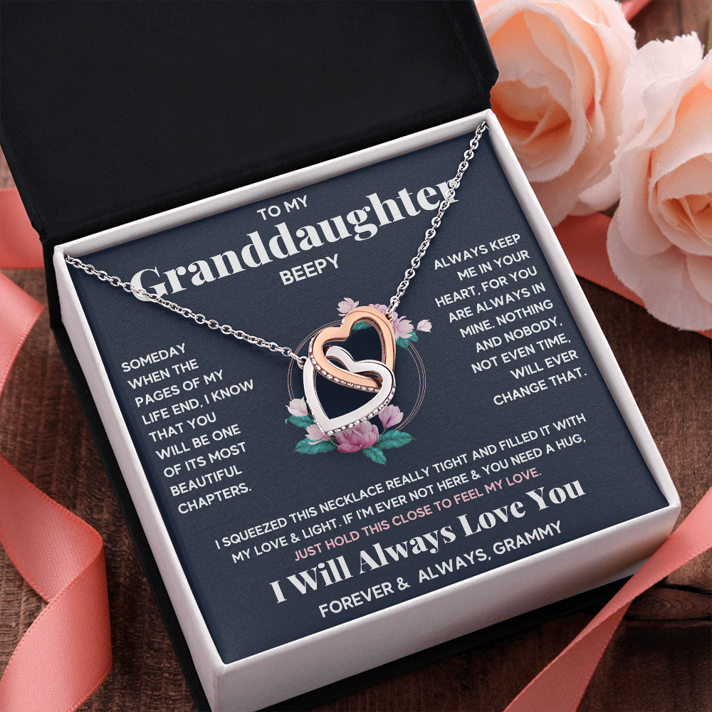 PERSONALIZED - BEEPY - GRANDDAUGHTER NECKLACE - ON CLOUD NINE GIFTS