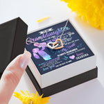TO MY GRANDDAUGHTER "MY LAP" INTERLOCKING HEARTS NECKLACE GIFT SET - ON CLOUD NINE GIFTS