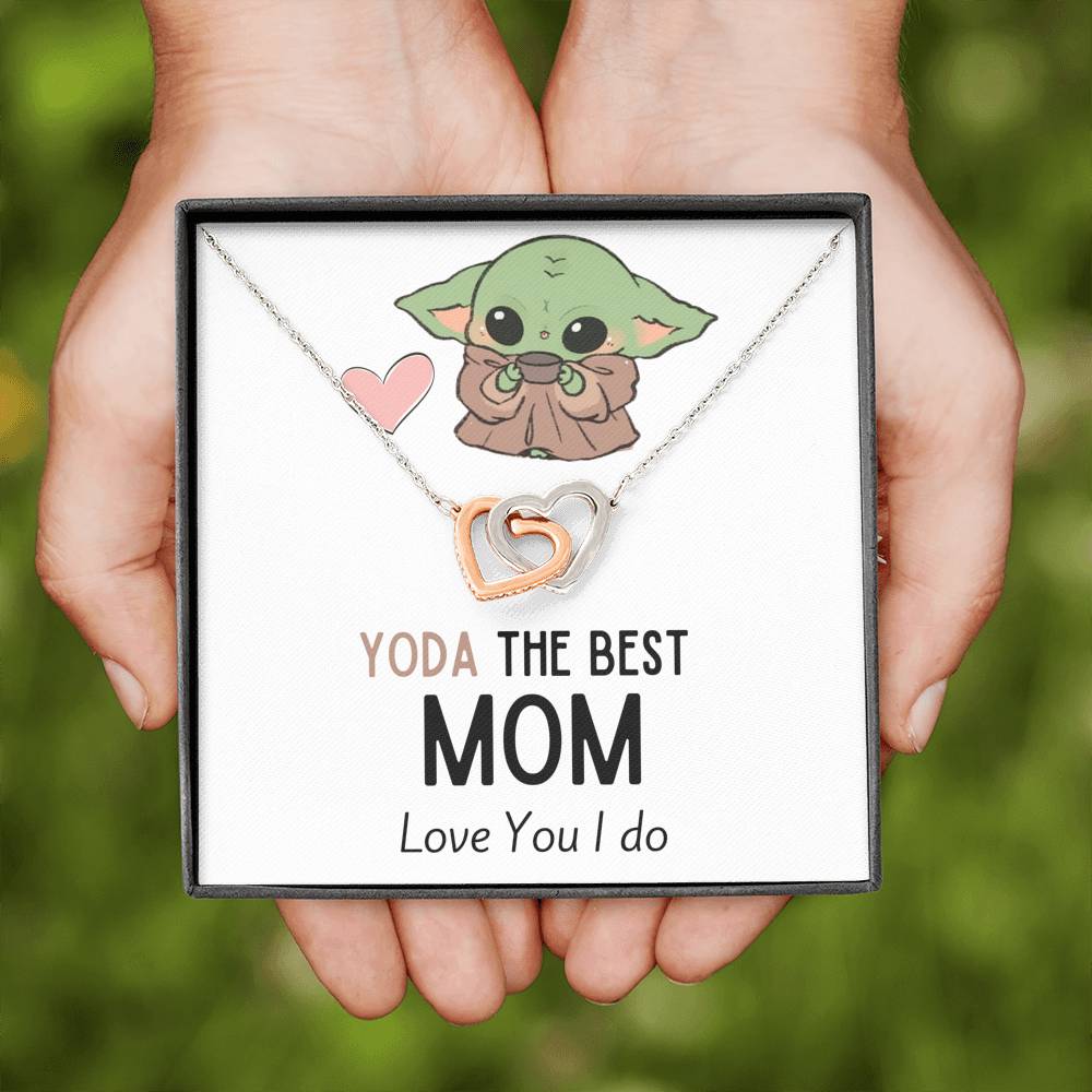 TO MY MOM "GALAXY" INTERLOCKING HEARTS NECKLACE GIFT SET - ON CLOUD NINE GIFTS