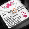 TO MY FUTURE WIFE "EVERY SINGLE DAY" INTERLOCKING HEARTS NECKLACE GIFT SET - ON CLOUD NINE GIFTS