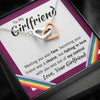 TO MY GIRLFRIEND "LOVE, YOUR GIRLFRIEND" INTERLOCKING NECKLACE GIFT SET - ON CLOUD NINE GIFTS