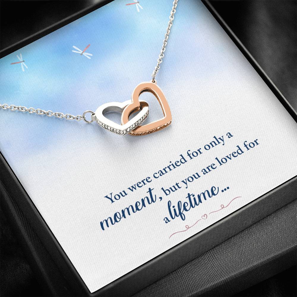 REMEMBRANCE "LOVED FOR A LIFETIME" INTERLOCKING HEARTS NECKLACE GIFT SET - ON CLOUD NINE GIFTS