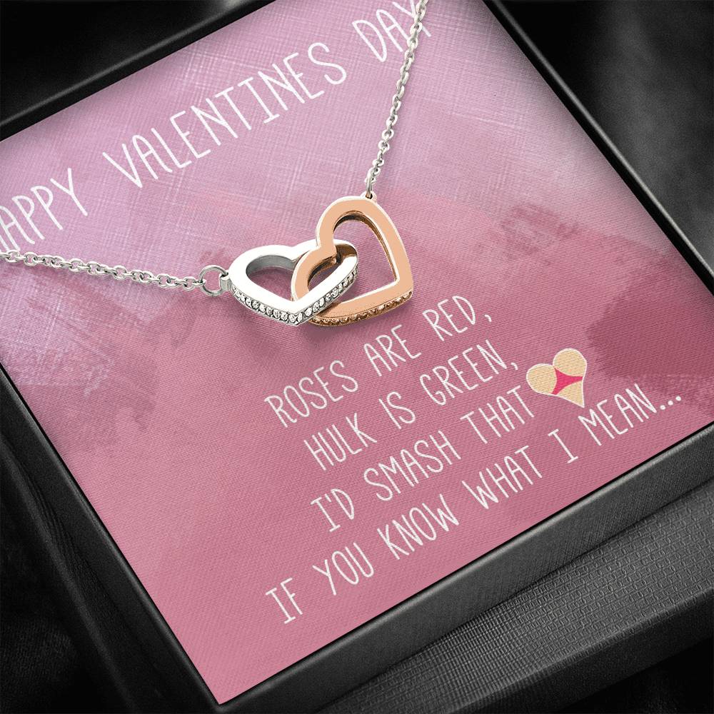 TO MY LOVE "BUTT" INTERLOCKING HEARTS NECKLACE VALENTINES DAY GIFT SET - ON CLOUD NINE GIFTS